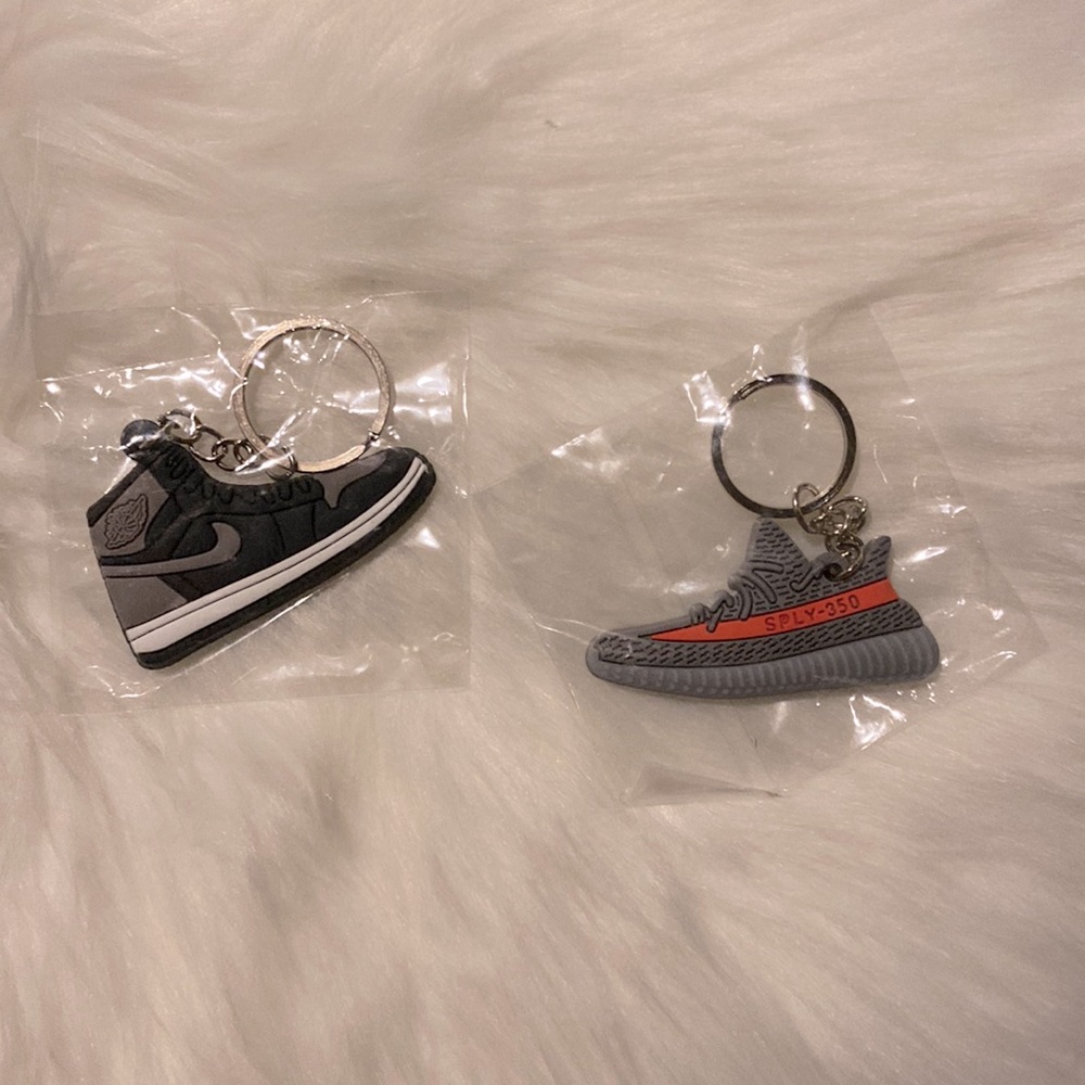 Two Sneaker Key Chains